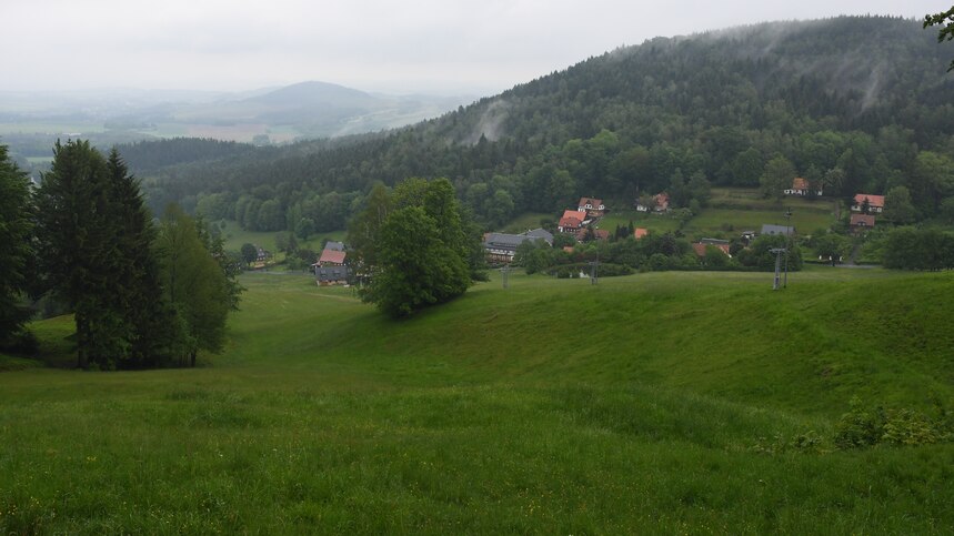 Förderfläche mit Ausblick